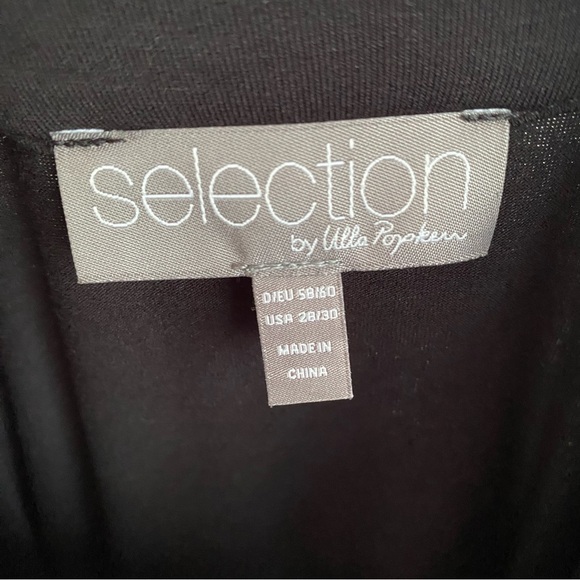 Selection by Ulla Popken Black Beaded Neckline Tunic- Size 28/30 - Picture 4 of 5